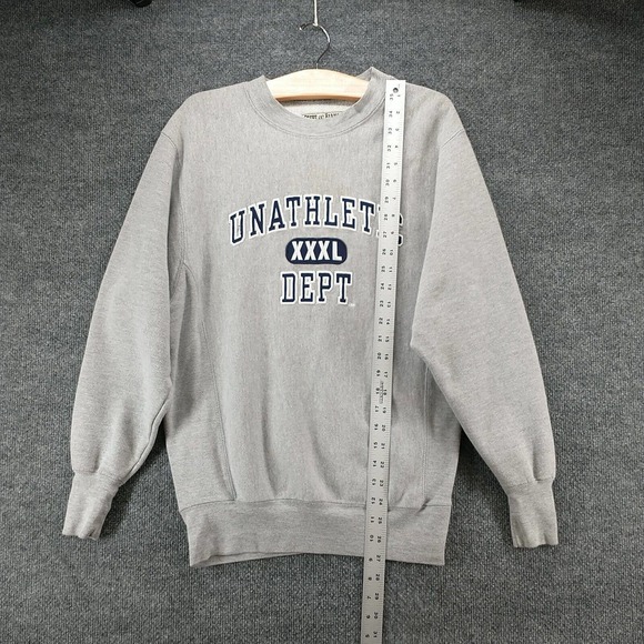 Steve & Barrys Men's Sweatshirt Gray XS Unathletic Dept Pullover Long Sleeve - Picture 8 of 11